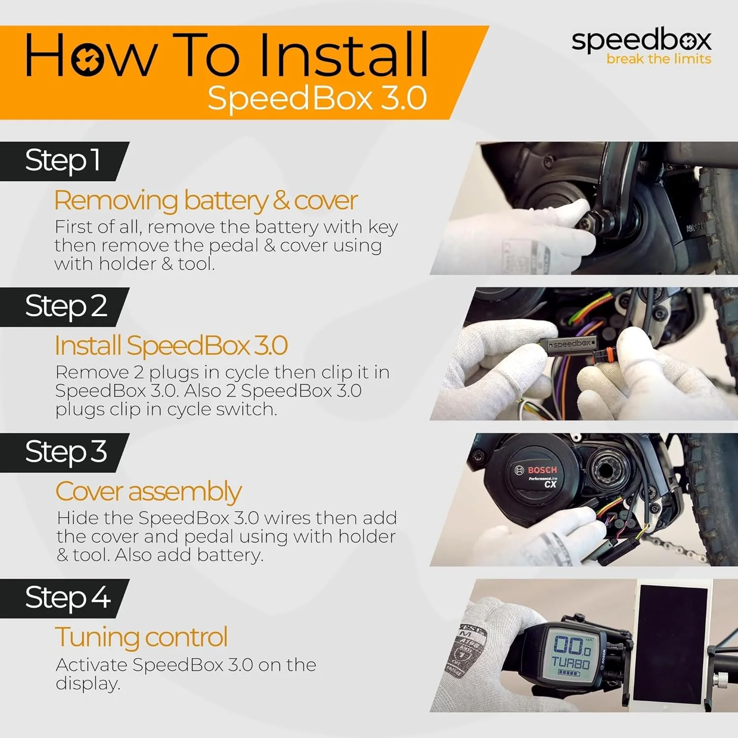 کیت تیونینگ اسپیدباکس 3.0 سازگار با موتورهای بوش مدل 2017-2024 به همراه ابزار جداکننده میل لنگ / سرعت نامحدود