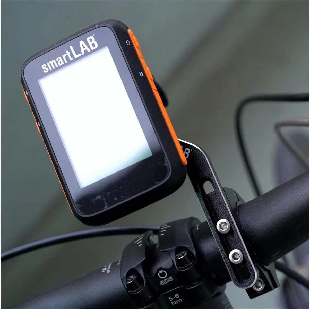 پایه نگهدارنده آلومینیومی بلند smartLAB برای فرمان دوچرخه، برای دید بهینه کامپیوتر دوچرخه شما، سازگار با Garmin Edge، Bryton و بسیاری دیگر