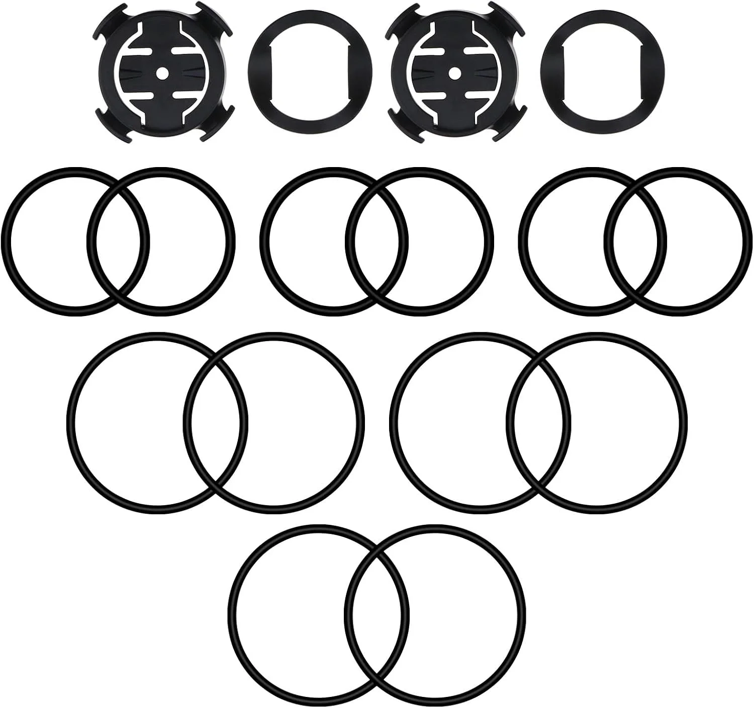 دو ست کیت پایه نگهدارنده دوچرخه با چرخش یک چهارم دور سازگار با Garmin Edge/Plus/Explore/Touring سازگار با پایه دوچرخه XOSS G/G+