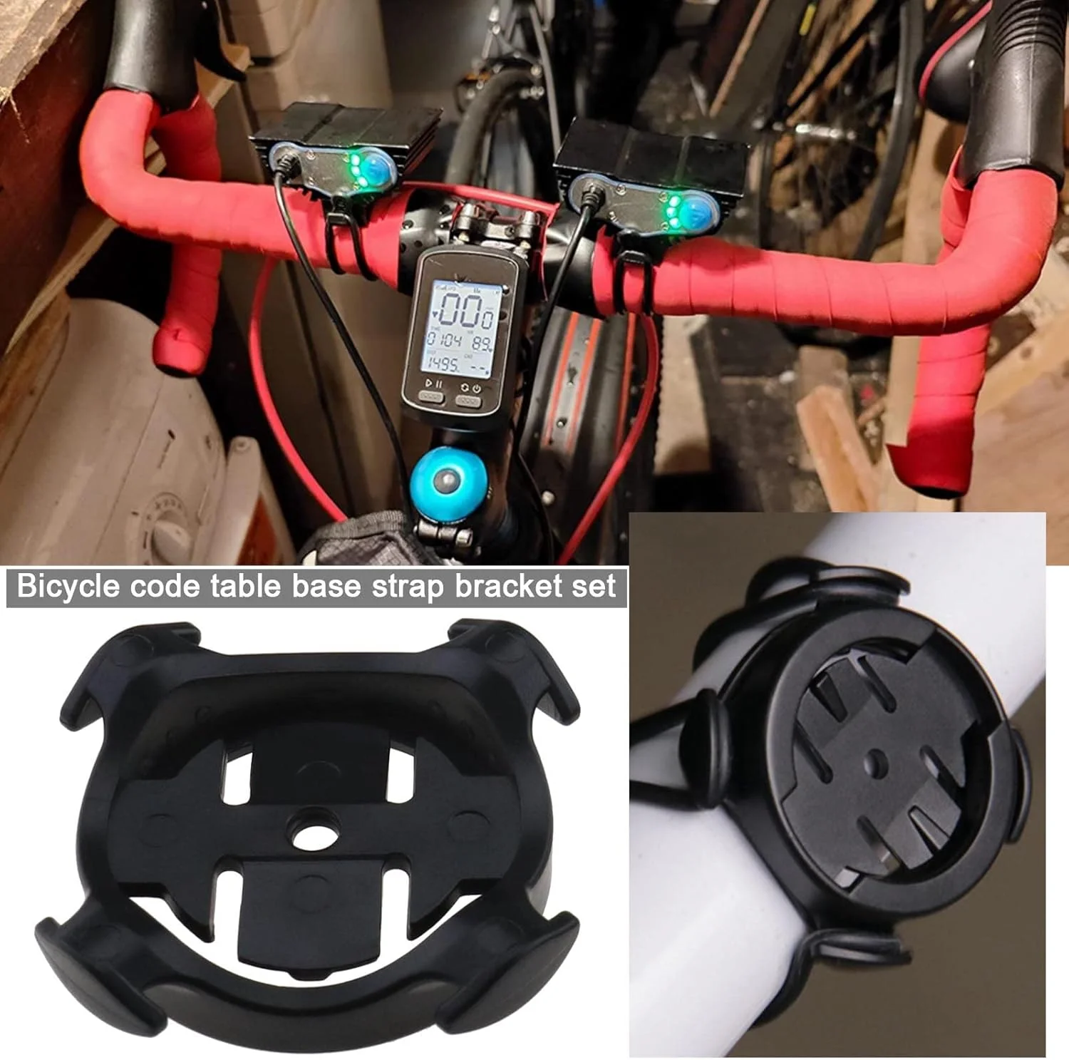 دو ست کیت پایه نگهدارنده دوچرخه با چرخش یک چهارم دور سازگار با Garmin Edge/Plus/Explore/Touring سازگار با پایه دوچرخه XOSS G/G+