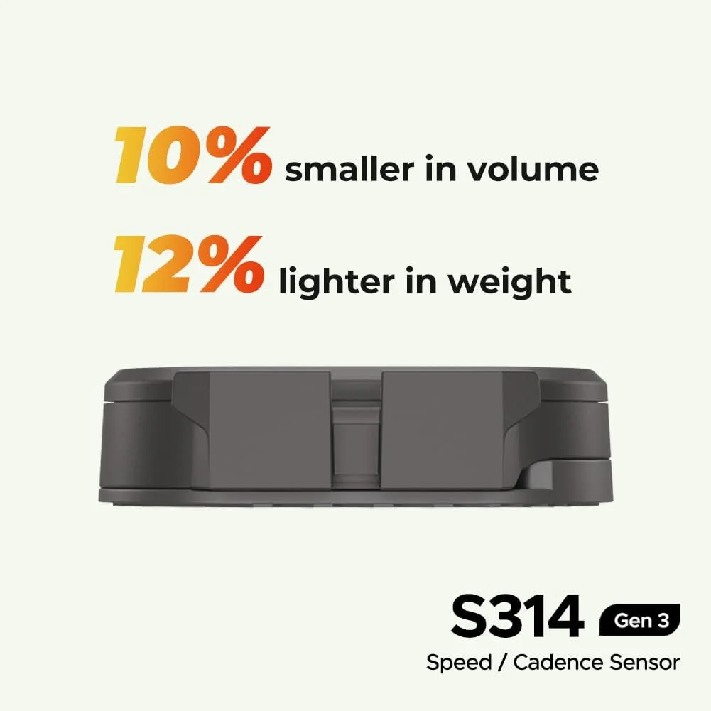 سنسور سرعت/دور موتور دوچرخه Magene S314، سنسور سرعت/دور موتور بی سیم ANT+/Bluetooth سازگار با برنامه تلفن و کامپیوترهای دوچرخه، ساعت های ورزشی مانند Garmin، Onelap و غیره...