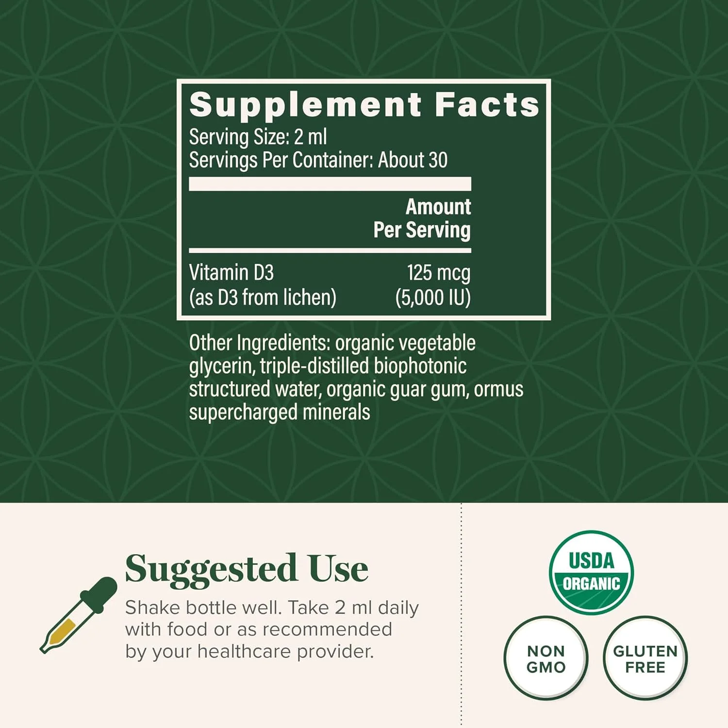 قطره مکمل ویتامین D3 ارگانیک 5000IU گلوبال هیلینگ سنتر برای آقایان و بانوان - خالص، مناسب گیاهخواران، غیر تراریخته - کمک به پشتیبانی از استخوان ها، سیستم ایمنی و مفاصل - 2 Fl Oz قطره مکمل ویتامین D3 ارگانیک 5000IU گلوبال هیلینگ سنتر برای آقایان و بانوان - خالص، مناسب گیاهخواران، غیر تراریخته - کمک به پشتیبانی از استخوان ها، سیستم ایمنی و مفاصل - 2 Fl Oz