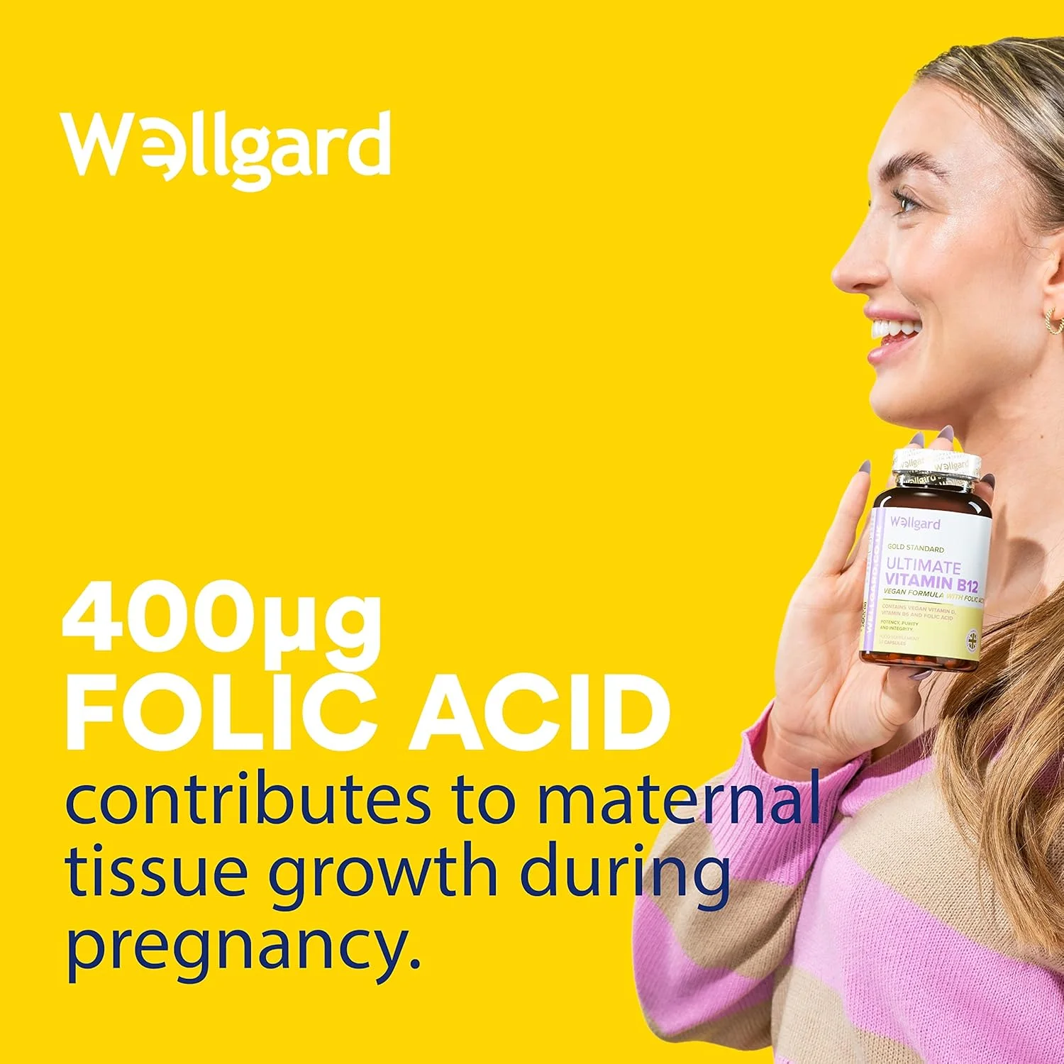 ولگرد مکمل ویتامین ب۱۲ گیاهی با قدرت بالا - فرموله شده با متیل کوبالامین ب۱۲، ویتامین ب۶، اسید فولیک و ویتامین د۳، مکمل ب۱۲ برای آقایان و بانوان، ساخت انگلستان