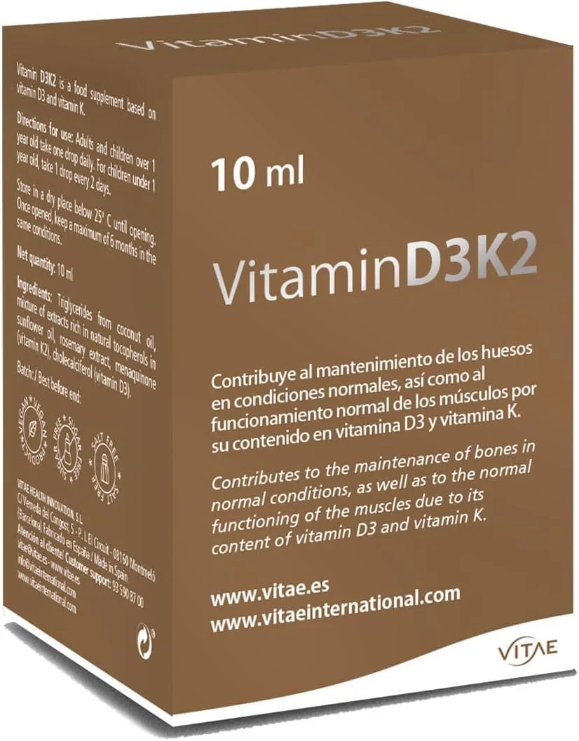 ویتامین D3K2 ویتا 10 میلی لیتر ویتامین D3K2 ویتا 10 میلی لیتر