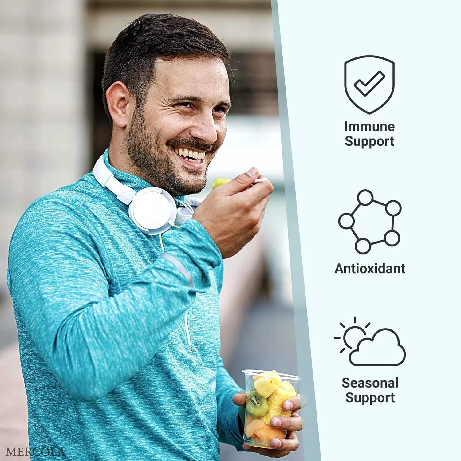 دکتر مرcola ویتامین C-Pak با کوئرستین، 30 سروینگ (30 بسته)، مخلوط نوشیدنی گازدار، 500 میلی گرم ویتامین C، روی و ویتامین D3، طعم پرتقال، مکمل غذایی، پشتیبانی از سیستم ایمنی، غیر GMO