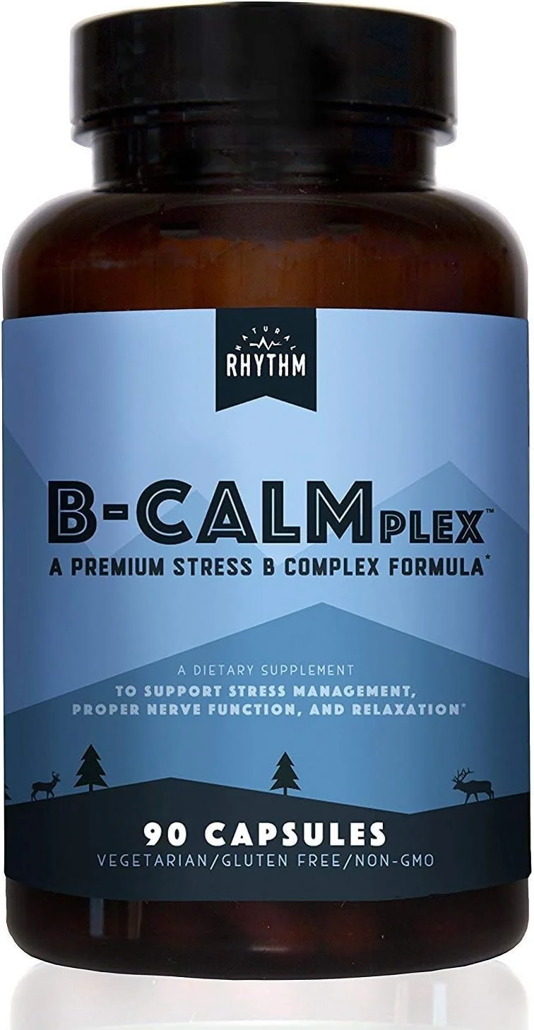 کمپلکس ویتامین B برای کاهش استرس - Natural Rhythm B-CALMplex - حاوی ویتامین های گروه B برای حمایت از کاهش استرس و اضطراب - 90 کپسول