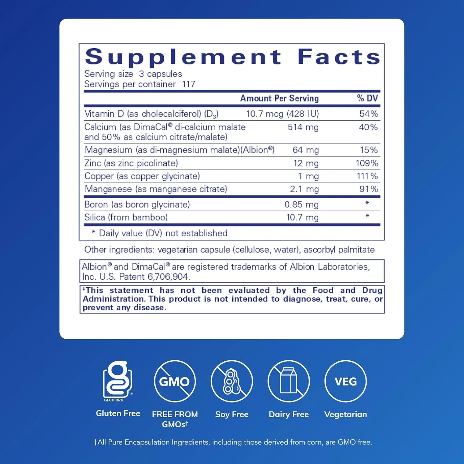 پیور انکپسولیشنز استئوبالانس | مکمل ضد آلرژی برای کمک به جذب کلسیم و افزایش مواد معدنی سالم استخوان* | 351 کپسول پیور انکپسولیشنز استئوبالانس | مکمل ضد آلرژی برای کمک به جذب کلسیم و افزایش مواد معدنی سالم استخوان* | 351 کپسول