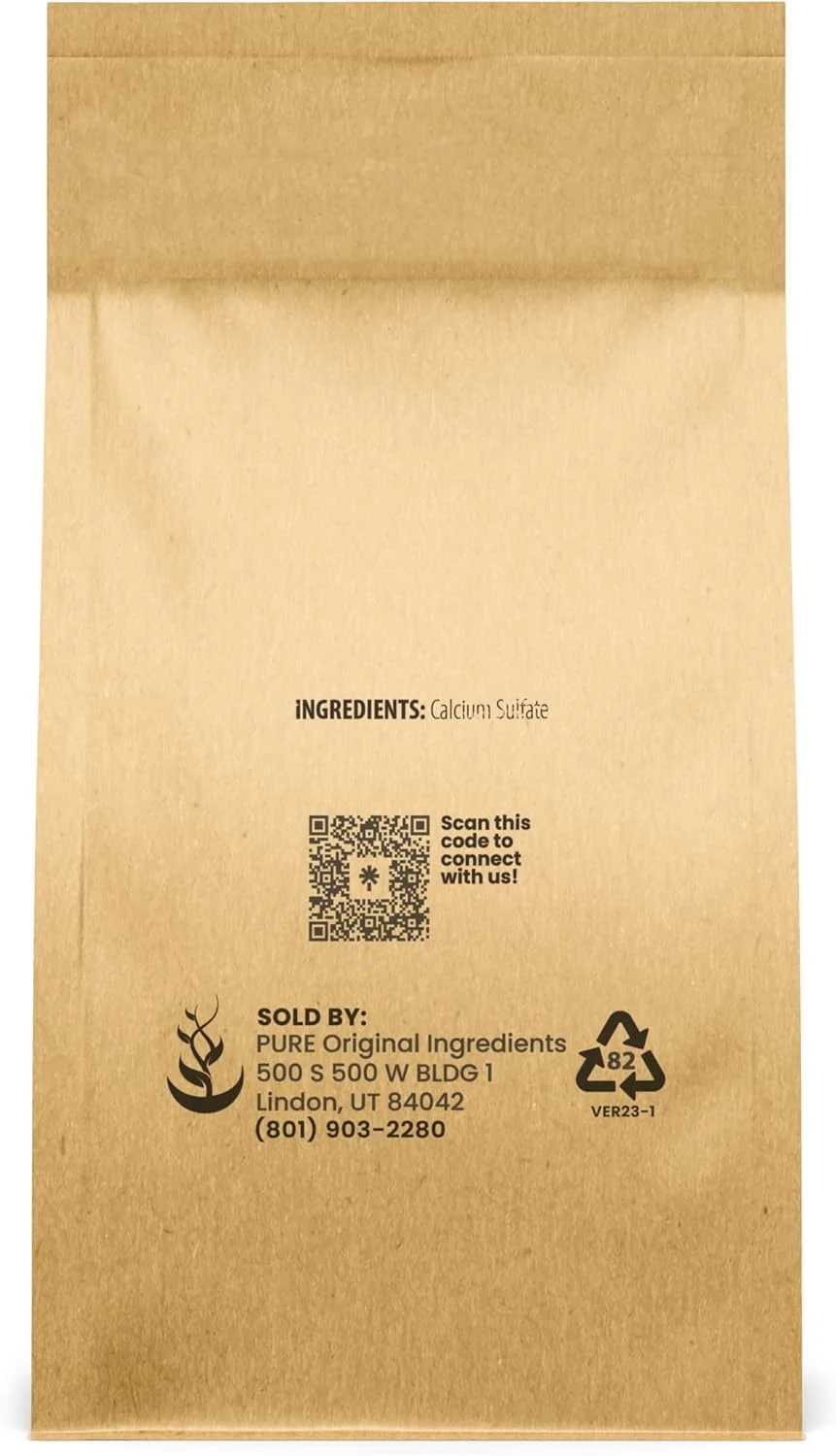 سولفات کلسیم خالص (900 گرم) مناسب برای پخت و پز، تصفیه آب و باغبانی سولفات کلسیم خالص (900 گرم) مناسب برای پخت و پز، تصفیه آب و باغبانی