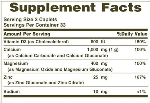 کپسول های کلسیم منیزیم زینک Nature's Bounty کپسول های کلسیم منیزیم زینک Nature's Bounty