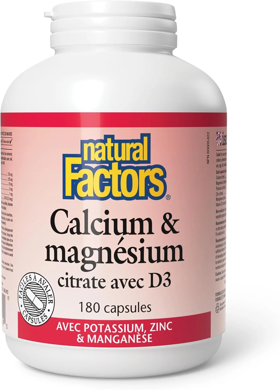 ناترال فاکتورز کلسیم و منیزیم سیترات با ویتامین D3، ۱۸۰ کپسول ناترال فاکتورز کلسیم و منیزیم سیترات با ویتامین D3، ۱۸۰ کپسول