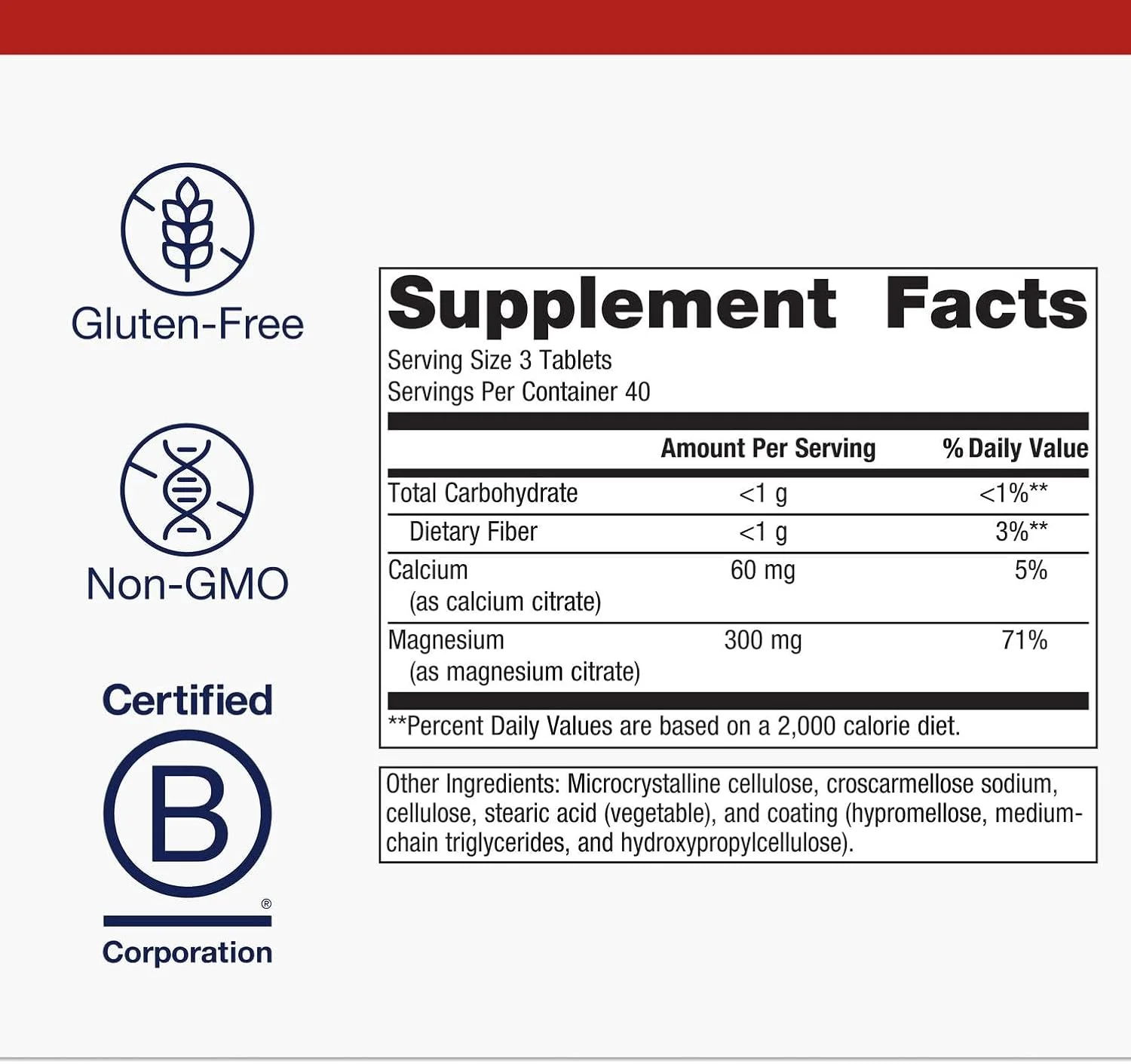 سیترات منیزیم متاژنیکس - مکمل ۳۰۰ میلی گرم منیزیم و ۶۰ میلی گرم کلسیم - با مواد معدنی کلاته - پشتیبانی از سلامت عضلات و استخوان* - بدون گلوتن و گیاهی - ۱۲۰ عدد