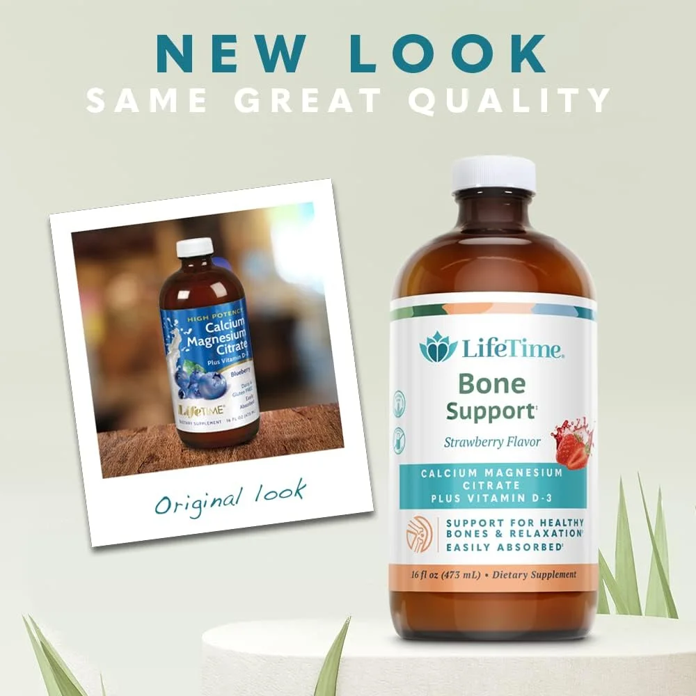 ویتامین های لایف تایم - کلسیم مایع سیترات منیزیم با طعم توت فرنگی طبیعی ویتامین های لایف تایم - کلسیم مایع سیترات منیزیم با طعم توت فرنگی طبیعی