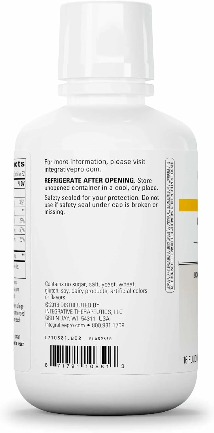 مکمل مایع کلسیم منیزیم Integrative Therapeutics - مکمل مایع برای پشتیبانی از سلامت استخوان* - حاوی ویتامین D3 و کمپلکس منیزیم - فاقد گلوتن و لبنیات - توت، 473 میلی لیتر (32 سروینگ)