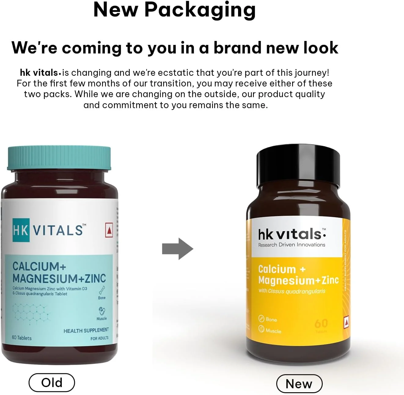 قرص های کلسیم منیزیم و زینک HealthKart HK Vitals با ویتامین D3، مکمل کلسیم برای زنان و مردان، برای سلامت استخوان و پشتیبانی از مفاصل، 60 قرص کلسیم قرص های کلسیم منیزیم و زینک HealthKart HK Vitals با ویتامین D3، مکمل کلسیم برای زنان و مردان، برای سلامت استخوان و پشتیبانی از مفاصل، 60 قرص کلسیم