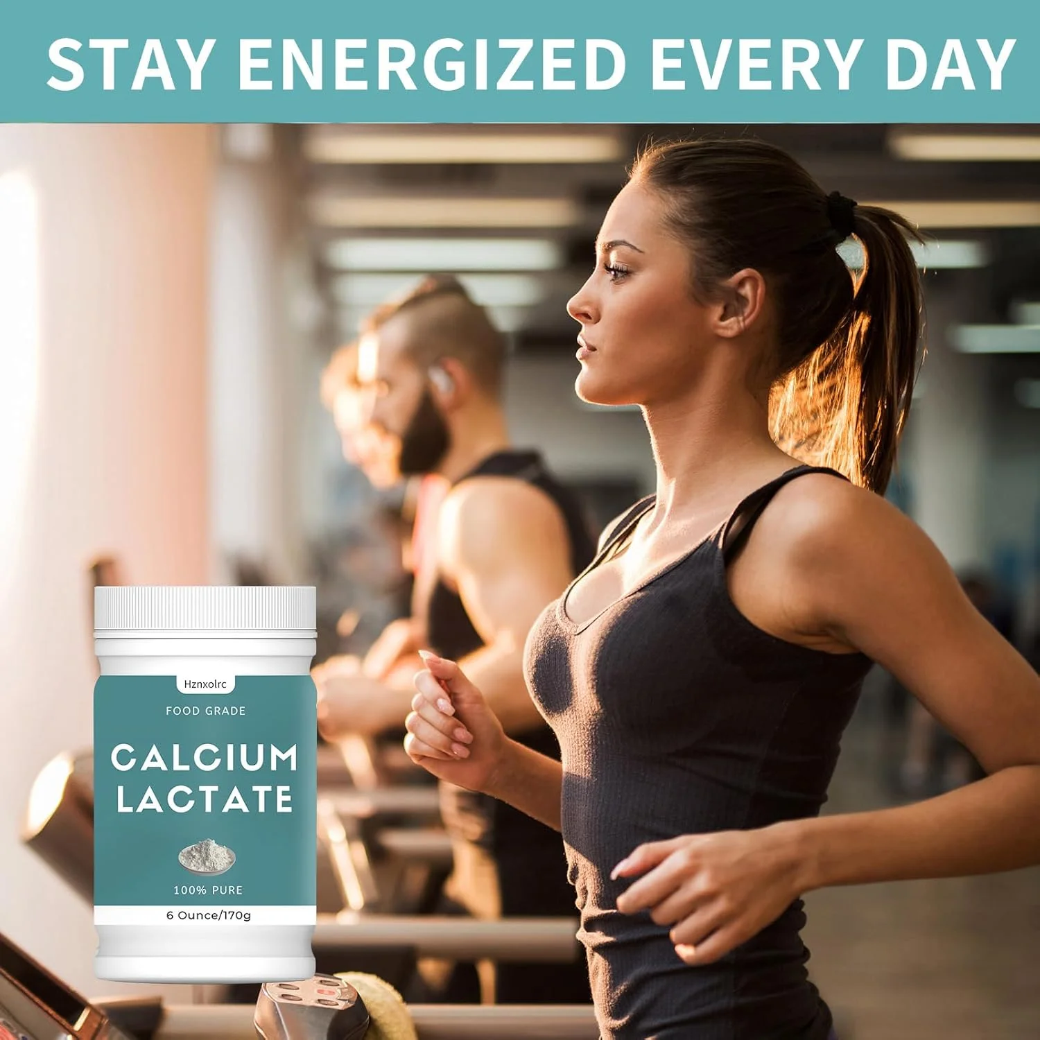 پودر لاکتات کلسیم ۱۷۰ گرمی، لاکتات کلسیم ۱۰۰٪ خالص، گرید غذایی، پشتیبانی از سلامت استخوان، کمک به خنثی کردن اسیدیته غذا، حفظ تازگی غذا، برای محصولات لبنی، نان و شیرینی و موارد دیگر