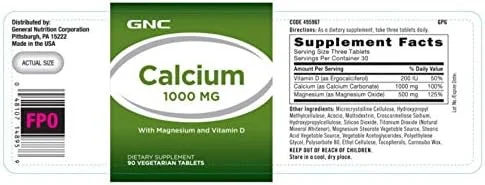 جی ان سی کلسیم ۱۰۰۰ میلی گرم جی ان سی کلسیم ۱۰۰۰ میلی گرم