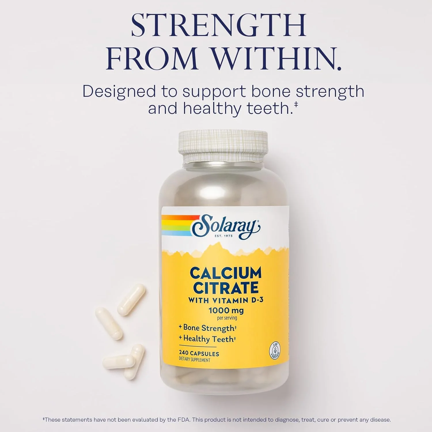 سولارای - کلسیم سیترات به همراه ویتامین D3، ۲۴۰ کپسول سولارای - کلسیم سیترات به همراه ویتامین D3، ۲۴۰ کپسول