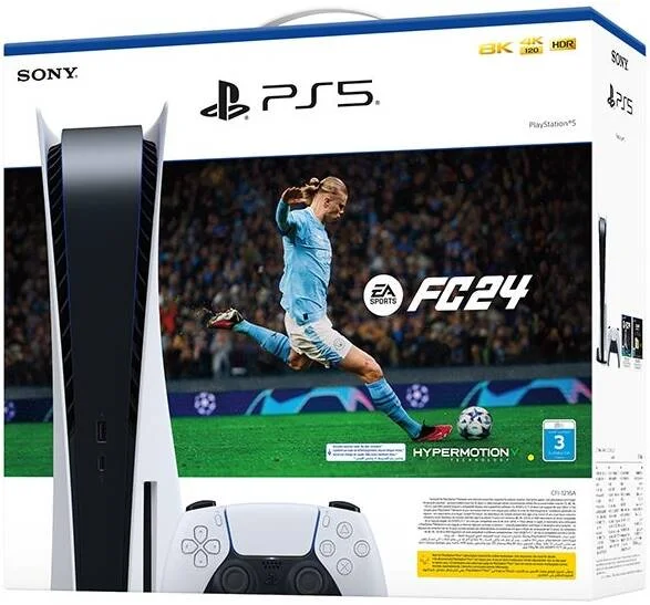 کنسول دیسک خور پلی استیشن 5 به همراه کد FC24 - نسخه امارات