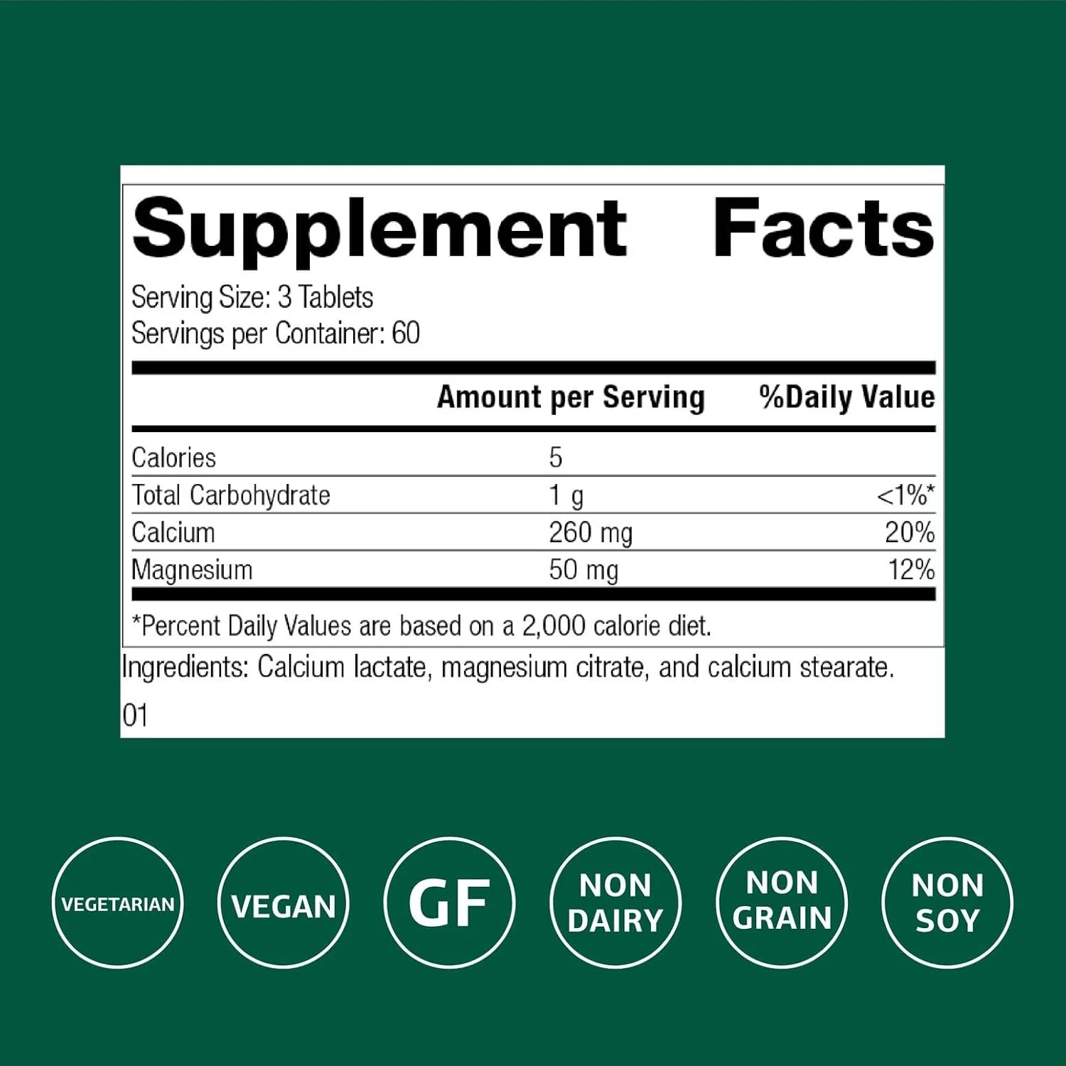 کلسیم لاکتات استاندارد پروسس - پشتیبانی از سیستم ایمنی و استحکام استخوان - مکمل سلامت استخوان و عضله حاوی منیزیم و کلسیم - 180 قرص کلسیم لاکتات استاندارد پروسس - پشتیبانی از سیستم ایمنی و استحکام استخوان - مکمل سلامت استخوان و عضله حاوی منیزیم و کلسیم - 180 قرص
