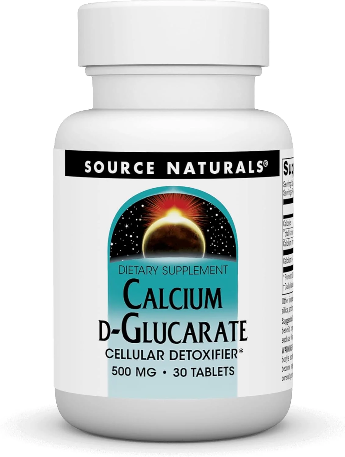 قرص کلسیم دی گلوکارات 500 میلی گرمی Source Naturals، 60 عدد