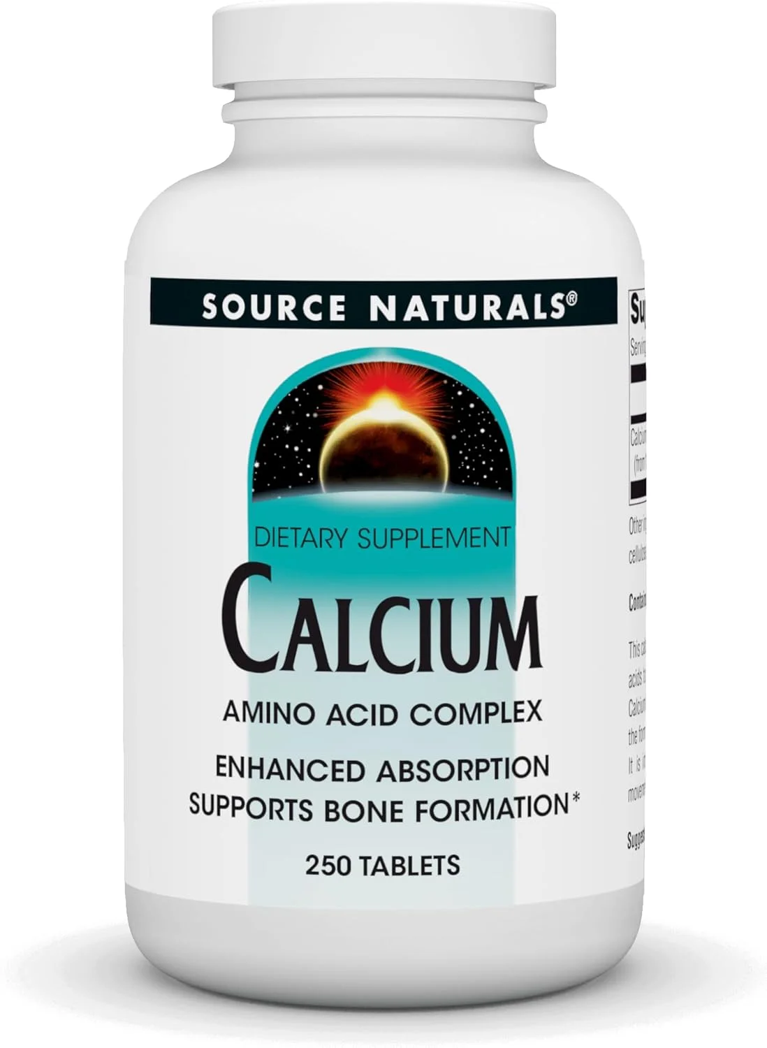 سورس نچرالز کلسیم ۲۵۰ عددی