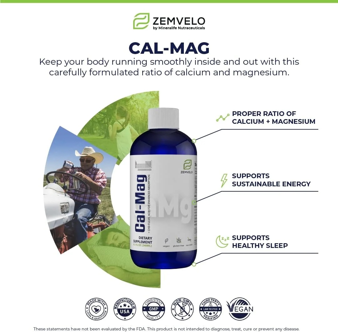 کلسیم و منیزیم مایع یونی | کلسیم، منیزیم، بورون | پشتیبانی از استخوان و عضله | خواب آرام | پشتیبانی از خلق و خو | 48 روز کلسیم و منیزیم مایع یونی | کلسیم، منیزیم، بورون | پشتیبانی از استخوان و عضله | خواب آرام | پشتیبانی از خلق و خو | 48 روز