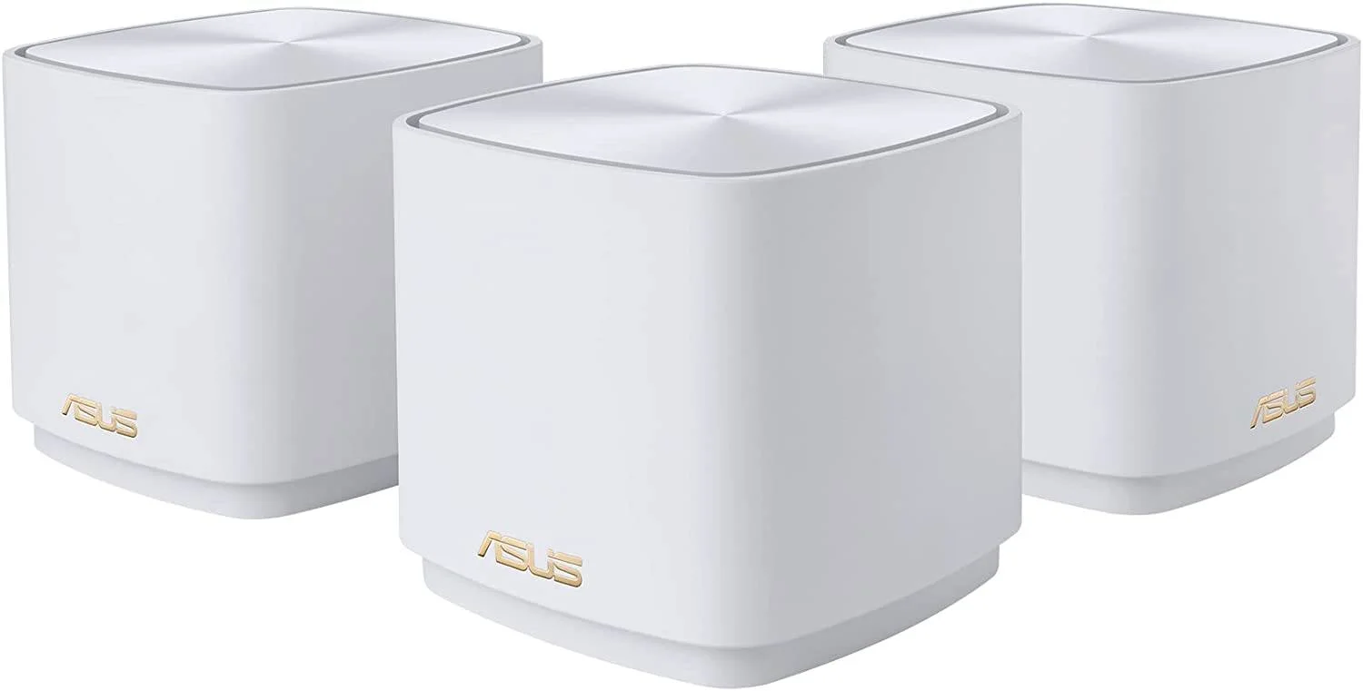 سیستم وای فای 6 مش ASUS ZenWiFi XD4 Plus AX1800 دو بانده، 2 پورت اترنت LAN، پوشش تا 4800 فوت مربع، پشتیبانی از AiMesh، کنترل والدین، بسته 3 عددی، سفید | 90IG07M0-MO3C40