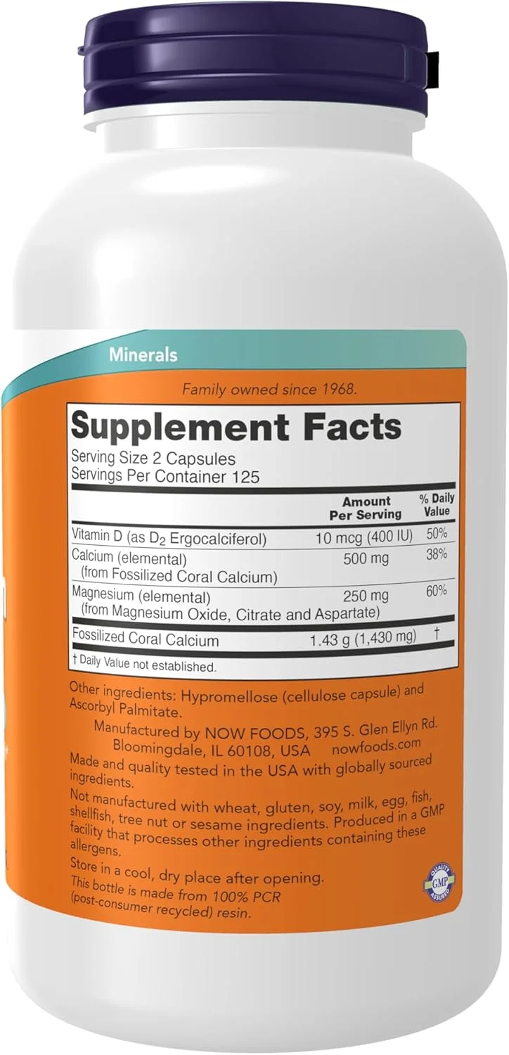 Now Foods - کلسیم مرجانی پلاس 250 کپسول گیاهی Now Foods - کلسیم مرجانی پلاس 250 کپسول گیاهی