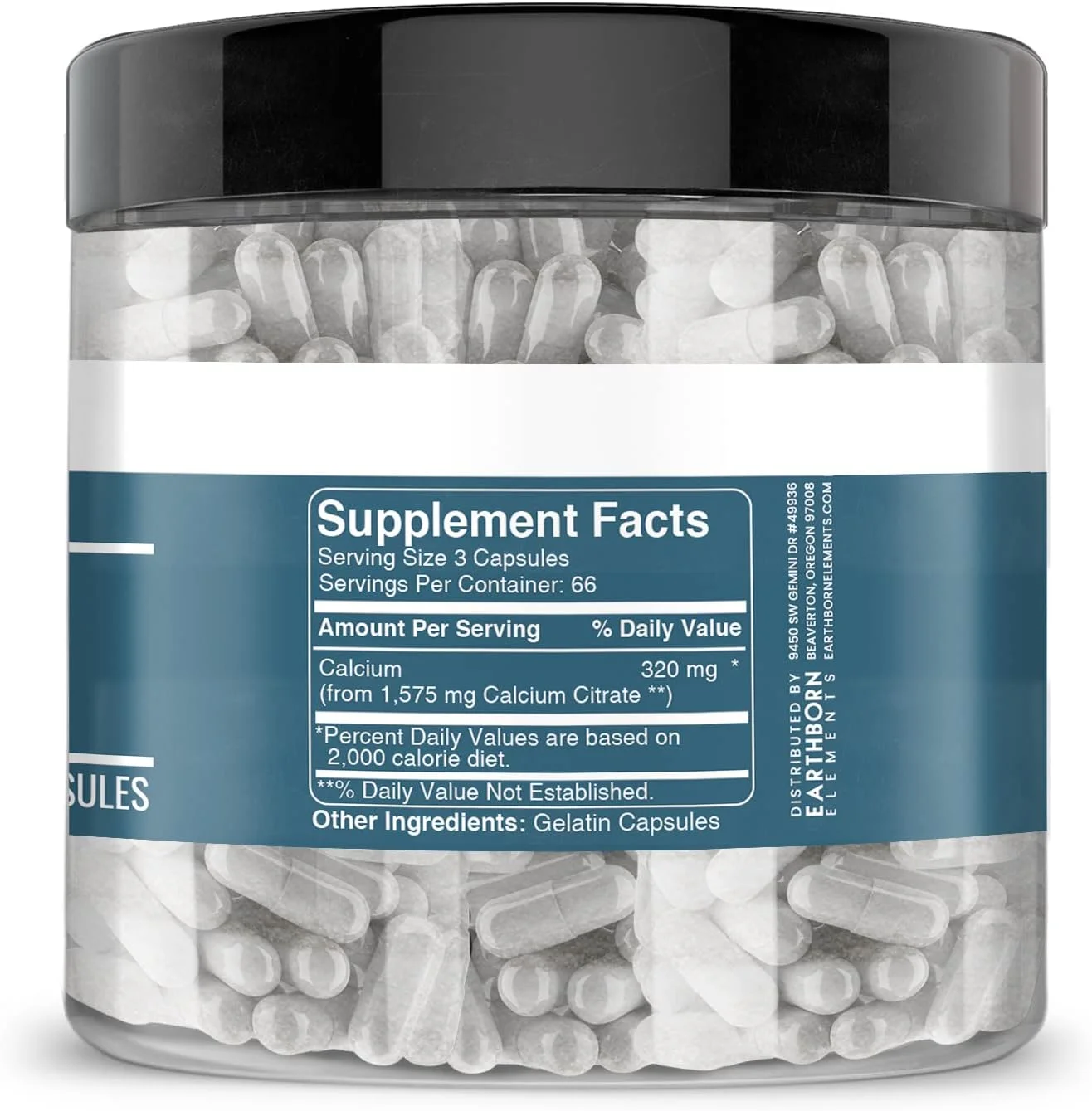 سیترات کلسیم Earthborn Elements (200 کپسول) 100% خالص، بدون مواد افزودنی سیترات کلسیم Earthborn Elements (200 کپسول) 100% خالص، بدون مواد افزودنی