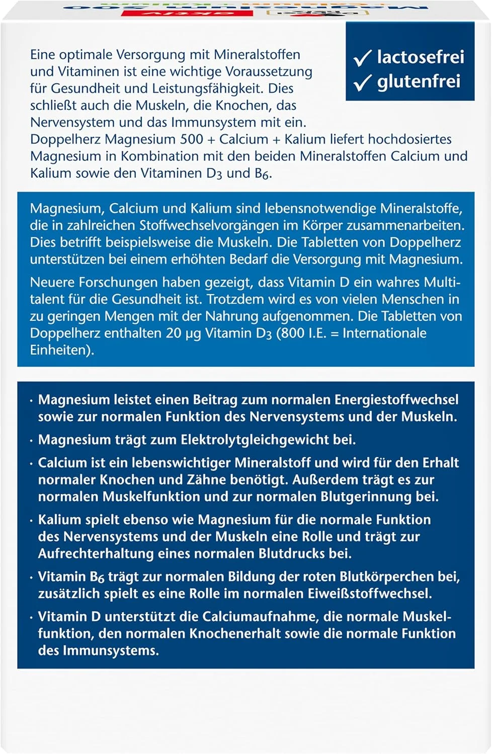 دوپل هرز منیزیم + کلسیم + پتاسیم - منیزیم با دوز بالا به عنوان کمک به عملکرد طبیعی عضلات و تعادل الکترولیت - 100 قرص دوپل هرز منیزیم + کلسیم + پتاسیم - منیزیم با دوز بالا به عنوان کمک به عملکرد طبیعی عضلات و تعادل الکترولیت - 100 قرص