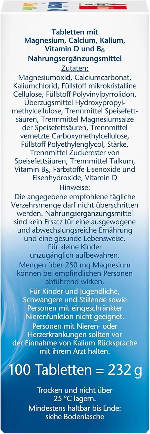 دوپل هرز منیزیم + کلسیم + پتاسیم - منیزیم با دوز بالا به عنوان کمک به عملکرد طبیعی عضلات و تعادل الکترولیت - 100 قرص دوپل هرز منیزیم + کلسیم + پتاسیم - منیزیم با دوز بالا به عنوان کمک به عملکرد طبیعی عضلات و تعادل الکترولیت - 100 قرص