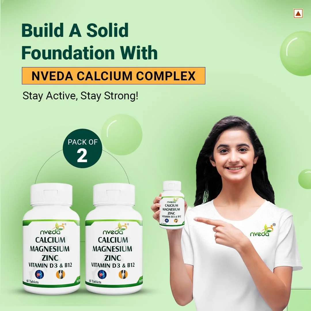 مکمل کلسیم نویدا 1000 میلی گرم با ویتامین D، منیزیم، روی و ویتامین B12 برای مردان و زنان/برای ایمنی، حمایت از استخوان و مفاصل - بسته 2 عددی 120 عددی مکمل کلسیم نویدا 1000 میلی گرم با ویتامین D، منیزیم، روی و ویتامین B12 برای مردان و زنان/برای ایمنی، حمایت از استخوان و مفاصل - بسته 2 عددی 120 عددی