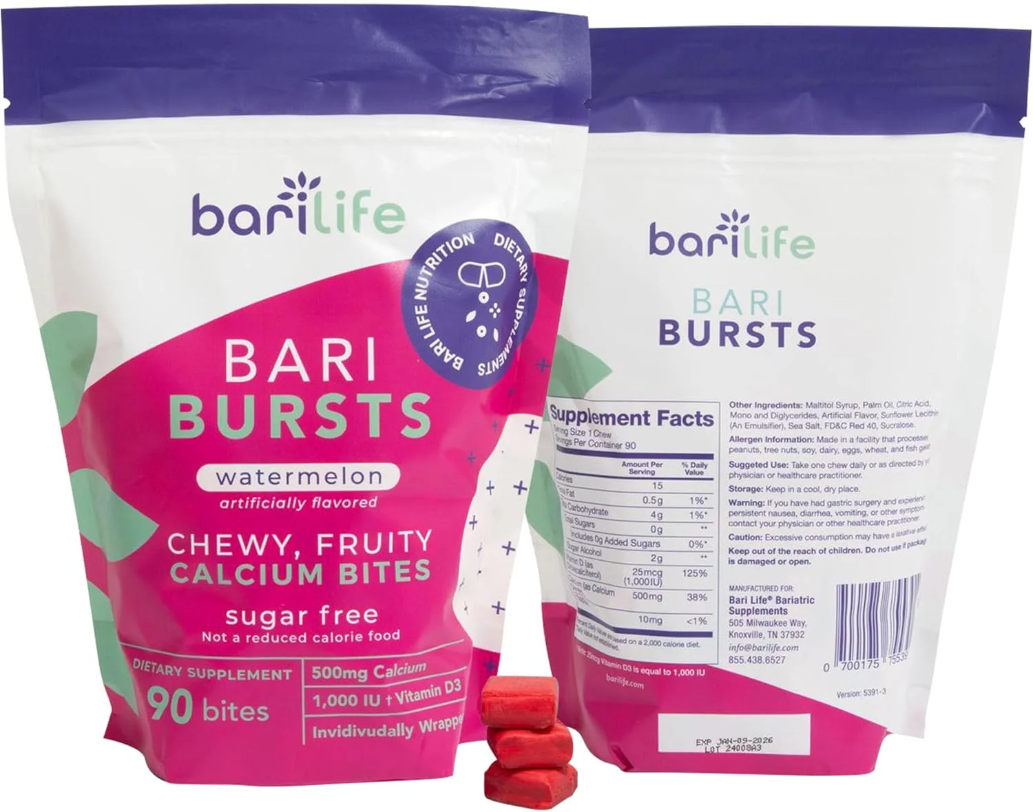 باری لایف باری برستس - سیترات کلسیم هندوانه