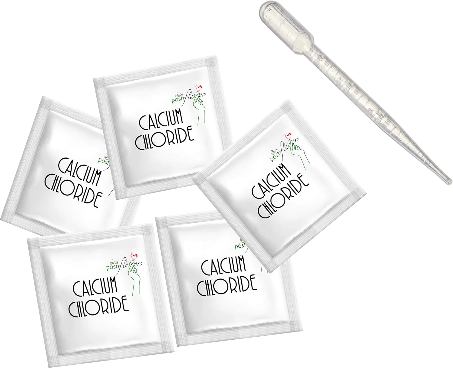 کلرید کلسیم پودری Alla's Posh Flavors برای پنیرسازی | پنیر را در خانه درست کنید | کلرید کلسیم با گرید غذایی