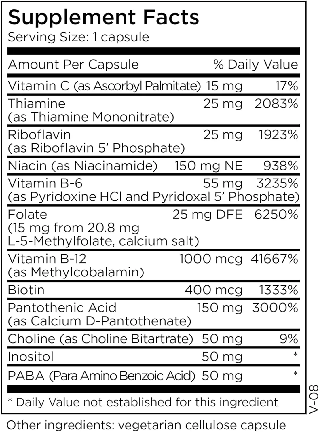 متیل پرو کمپلکس B + ال-متیل فولات 15 میلی گرم - کمپلکس ویتامین B متیله شده برای زنان و مردان، پشتیبانی از انرژی سلولی با فولات، نیاسین و بیوتین، مکمل ویتامین B - 30 کپسول گیاهی