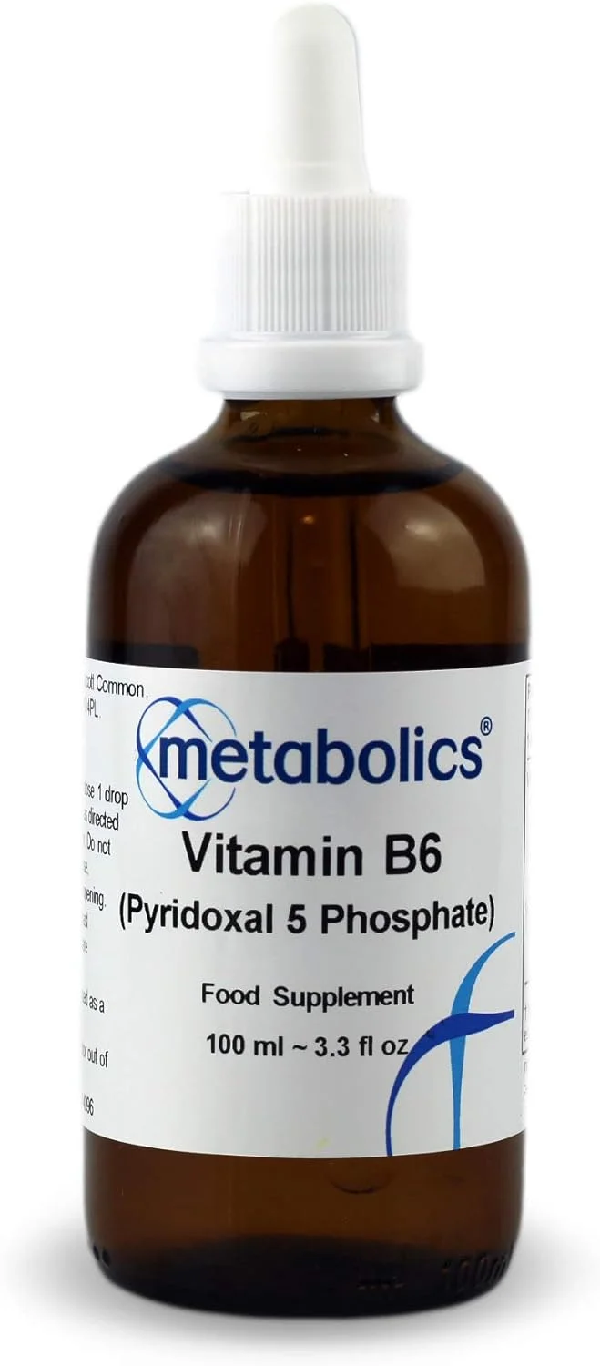 مایع ویتامین B6 P5P متابولیکس | ویتامین های B6 بدون مواد افزودنی (848 میکروگرم در هر وعده) | بطری مناسب 100 میلی لیتری (1333 وعده) | مایع ویتامین B ضروری