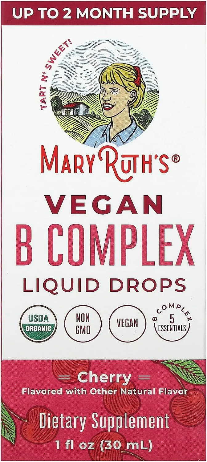 قطره های کمپلکس ویتامین B ارگانیک مری روث، 1 FZ