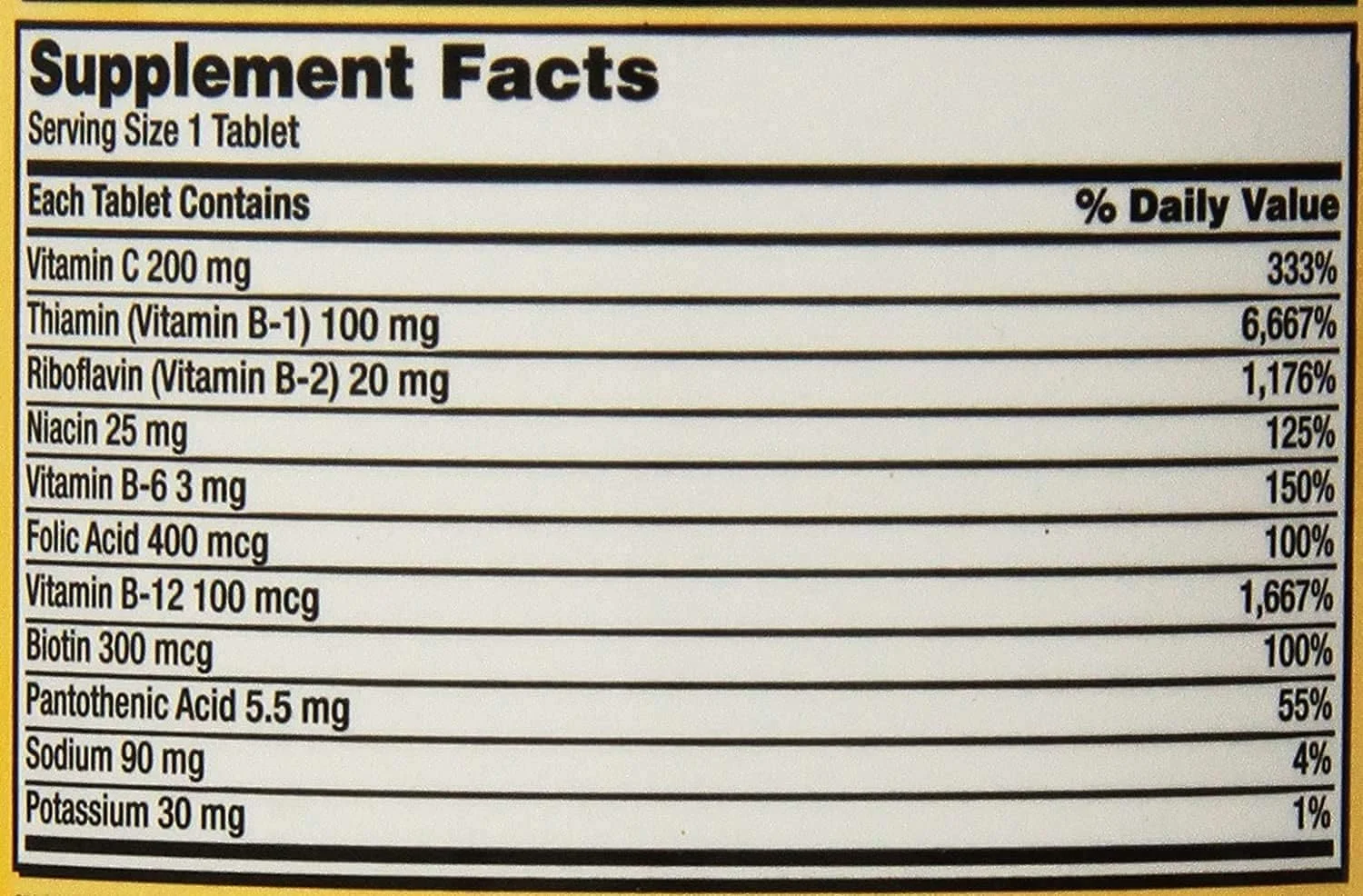 قرص سوپر ب-کمپلکس یک بار در روز کرکلند سیگنیچر به همراه الکترولیت (500 عدد)