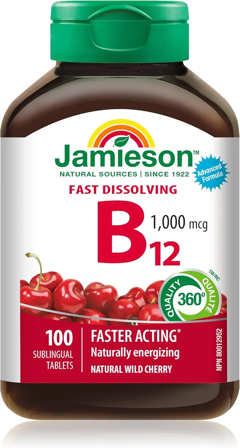 قرص زیر زبانی ویتامین ب۱۲ ۱۰۰۰ میکروگرم جیمسون، ۱۰۰ عددی قرص زیر زبانی ویتامین ب۱۲ ۱۰۰۰ میکروگرم جیمسون، ۱۰۰ عددی