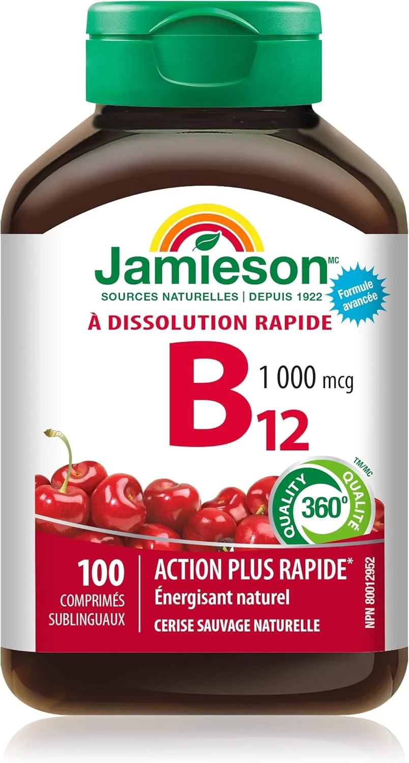 قرص زیر زبانی ویتامین ب۱۲ ۱۰۰۰ میکروگرم جیمسون، ۱۰۰ عددی