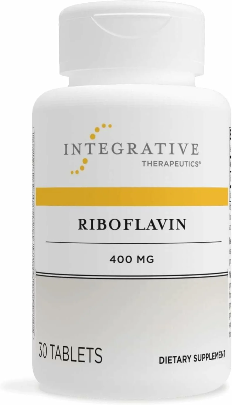 مکمل ریبوفلاوین Integrative Therapeutics - ویتامین B2 برای پشتیبانی از انرژی سلولی* - پشتیبانی از سرزندگی و تولید گلبول های قرمز* - بدون گلوتن و لبنیات - 30 عدد (30 سروینگ)