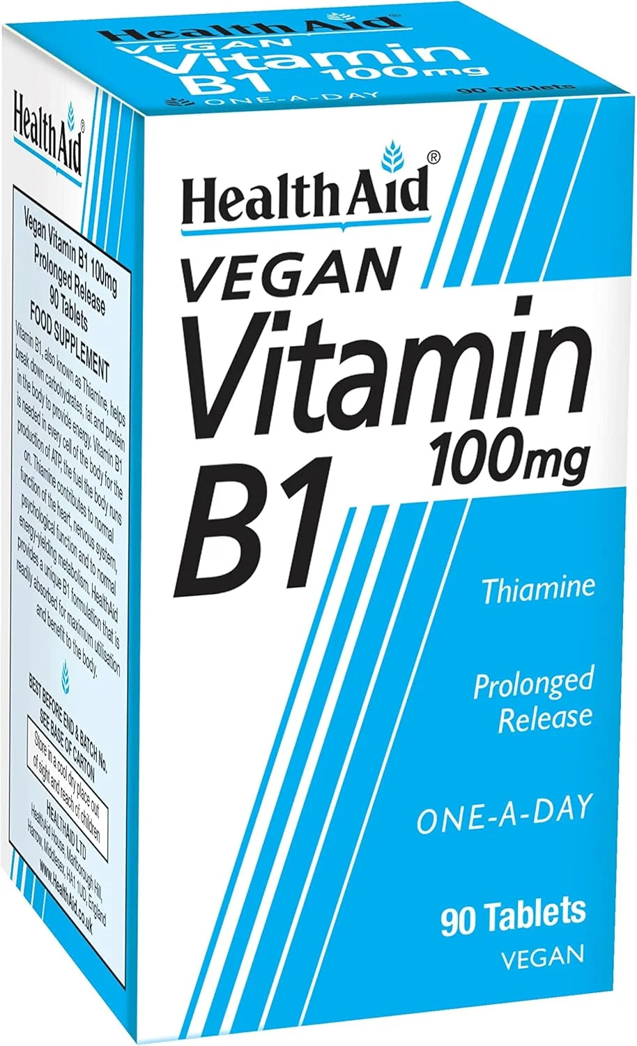 ویتامین ب۱ هیلث اید ۱۰۰ میلی گرم - ۹۰ قرص (تیامین)