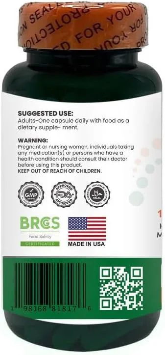 بیوتین 2500 میکروگرم H4U با قدرت مضاعف / 60 عدد، مکمل مو، پوست و ناخن برای مردان و زنان، ویتامین B7، گیاهخواری، وگان، غیر GMO