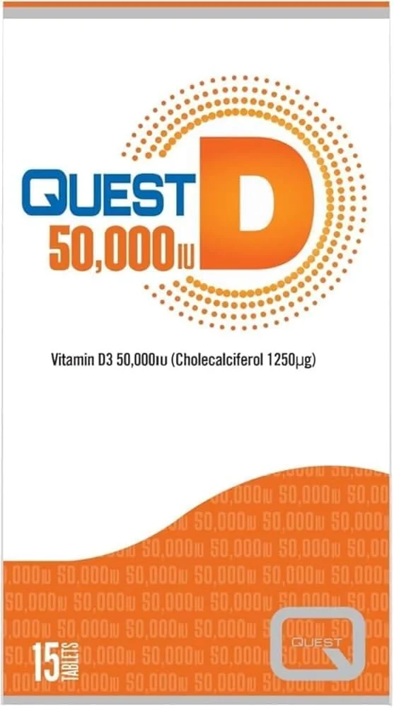 کپسول ویتامین D کوئست 50000 واحدی - 15 عددی