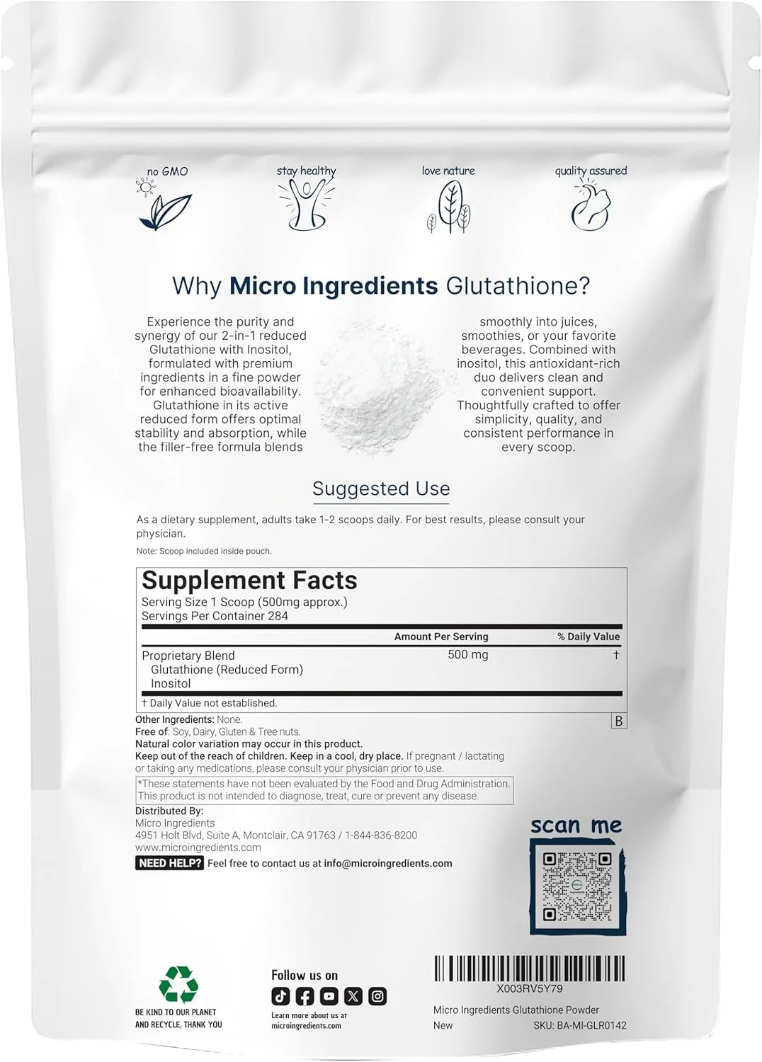 مکمل گلوتاتیون، پودر گلوتاتیون خالص احیا شده با اینوزیتول، 142 گرم (تامین 9 ماهه)، فرمول 2 در 1، مواد تشکیل دهنده قوی برای آنتی اکسیدان ها، پشتیبانی از عملکرد کبد، وگان مکمل گلوتاتیون، پودر گلوتاتیون خالص احیا شده با اینوزیتول، 142 گرم (تامین 9 ماهه)، فرمول 2 در 1، مواد تشکیل دهنده قوی برای آنتی اکسیدان ها، پشتیبانی از عملکرد کبد، وگان