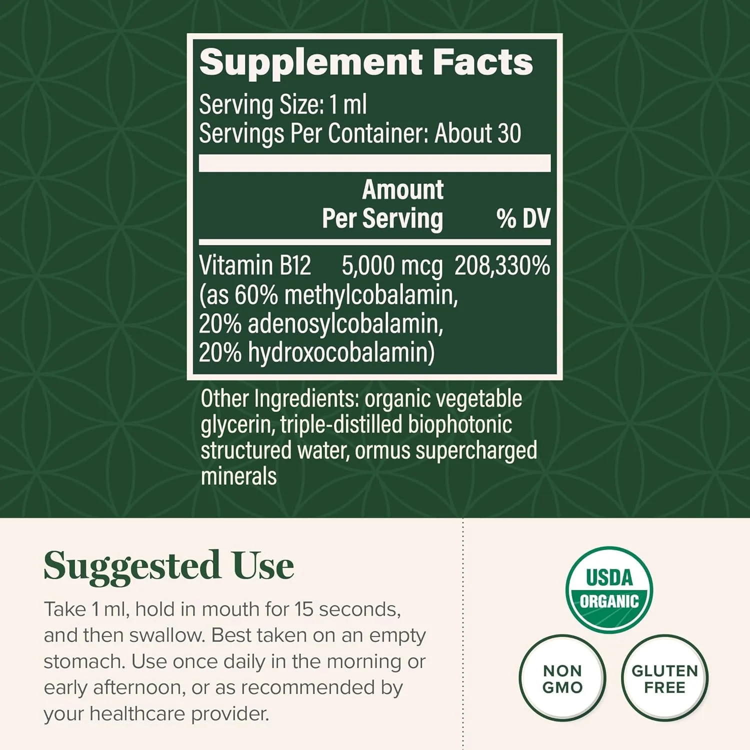 محلول خوراکی ویتامین ب۱۲ تری-بلند گلوبال هیلینگ سنتر، ۵۰۰۰ میکروگرم، قطرههای مایع زیر زبانی ارگانیک | ترکیبی از متیل کوبالامین، آدنوزیل کوبالامین و هیدروکسو برای انرژی طولانی مدت و سلامت قلب (۳۰ میلی لیتر) محلول خوراکی ویتامین ب۱۲ تری-بلند گلوبال هیلینگ سنتر، ۵۰۰۰ میکروگرم، قطرههای مایع زیر زبانی ارگانیک | ترکیبی از متیل کوبالامین، آدنوزیل کوبالامین و هیدروکسو برای انرژی طولانی مدت و سلامت قلب (۳۰ میلی لیتر)