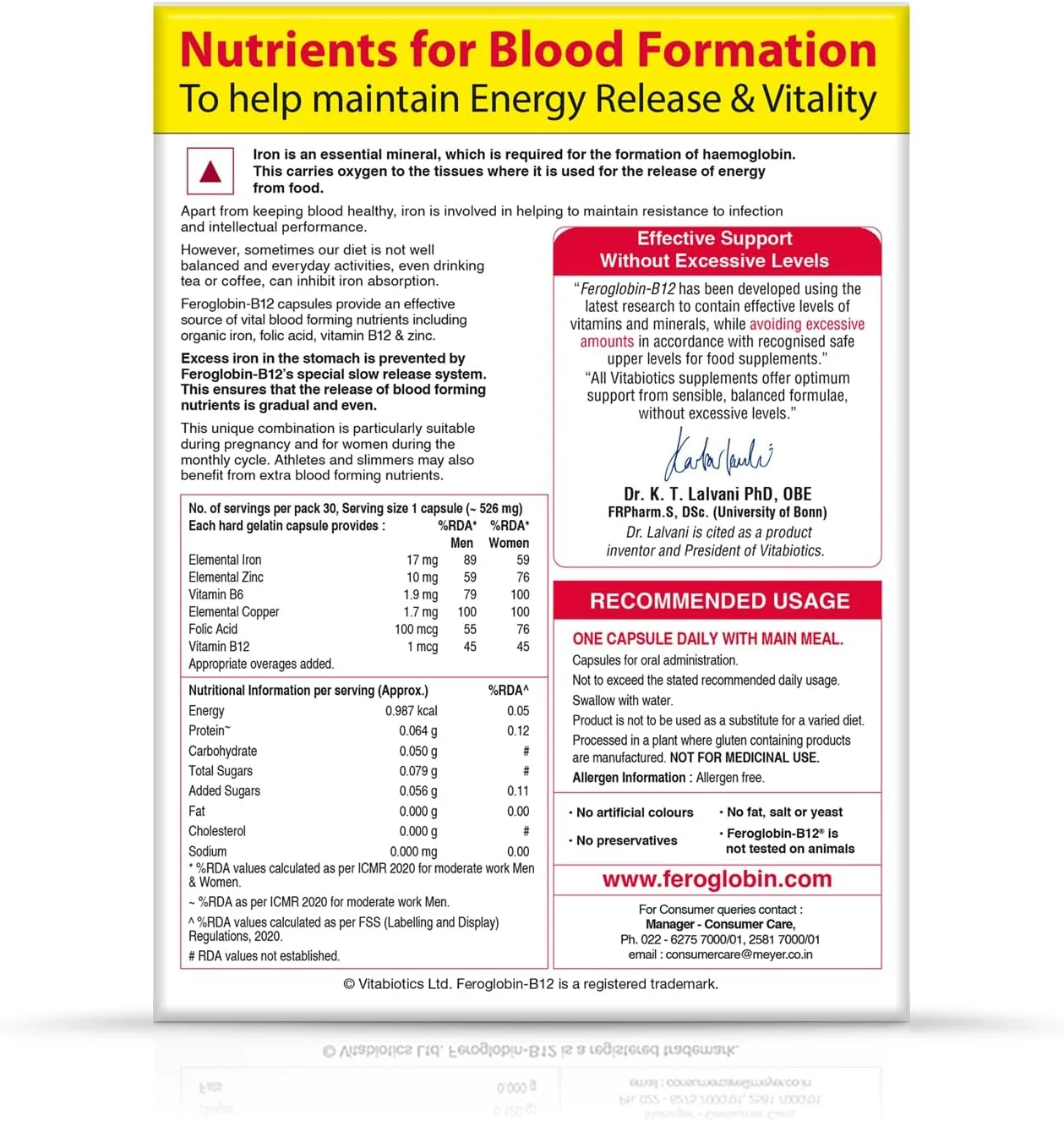 کپسول های فروگلوبین B12 - 30 عدد | مکمل آهن ملایم برای کمک به کاهش خستگی و بی حالی (بسته 3 عددی) کپسول های فروگلوبین B12 - 30 عدد | مکمل آهن ملایم برای کمک به کاهش خستگی و بی حالی (بسته 3 عددی)