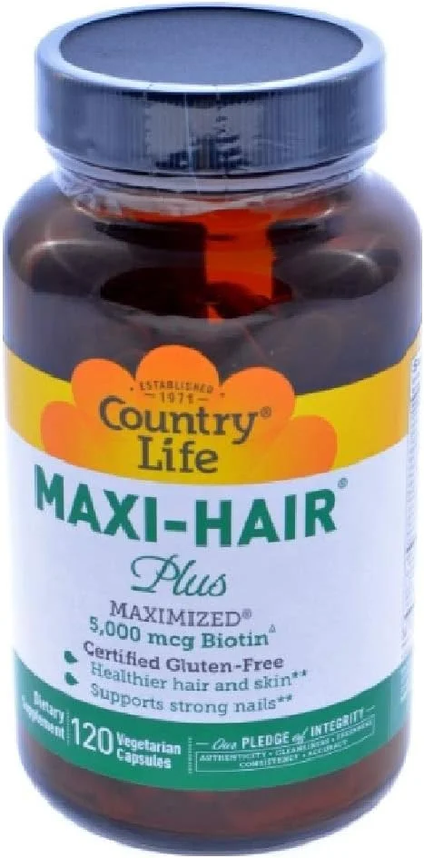 کپسول های تقویت مو Country Life Maxi-Hair Plus، ۱۲۰ عددی، ۵۰۴۵