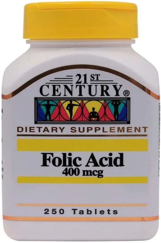 اسید فولیک 400 میکروگرم 21st Century - 250 قرص