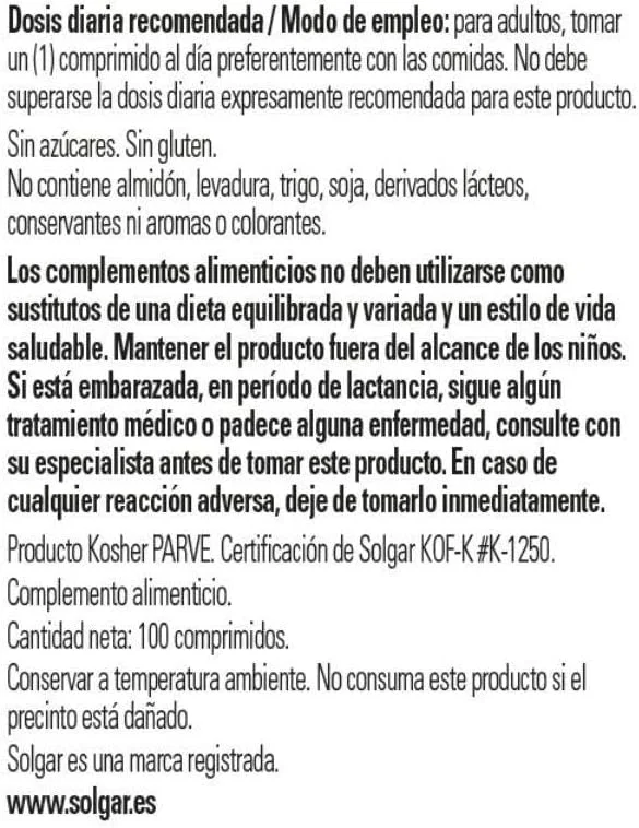 قرص ویتامین ب۱۲ ۱۰۰ میکروگرم سولگار | ۱۰۰ عدد | پشتیبانی از متابولیسم انرژی | غیر تراریخته، وگان، فاقد گلوتن، گندم و لبنیات